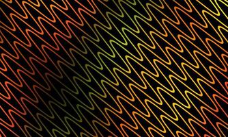 diagonal wavy lines pattern. gold waves, smooth stripes black background. vector