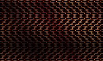Vertical wavy lines pattern. gold waves, smooth stripes black background. vector