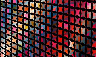 geometric pattern grid colorful dark background. vector