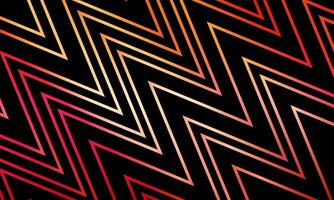 Zigzag chevron colorful line pattern black background. geometric stripes diagonal lines. vector