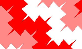Puzzle pattern, red puzzle shape colorful geometric background. vector