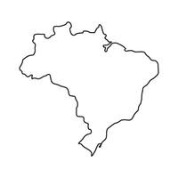 Brazil Map Icon element design vector