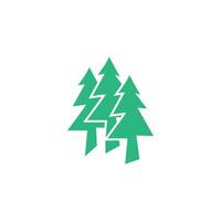 illustration design templet tree forest symbol. vector