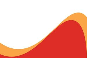 red and orange wave with a white background vector