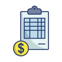 Stylish and Versatile Invoice Icons for Web and Mobile Applications vector
