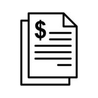 Professional Flat Design Invoice Icon Pack for Digital and Print Use vector