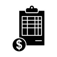 invoice icon design template simple and clean vector
