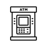 Comprehensive ATM Machine Icon Collection for Digital and Print Med vector