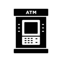 Professional Icon Pack for ATM Machine Operations and Banking Solutions vector