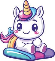 The Enchanted Little Unicorn vector