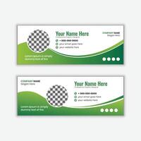 Modern and elegant footer or email signature design vector