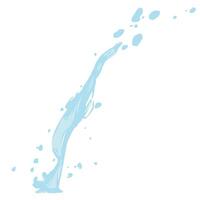 spilled long drop of liquid on the surface vector