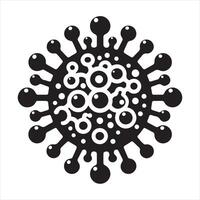 Virus Style silhouette on white background vector