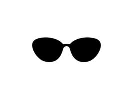 Sun Eye Glasses Silhouette, Front View, Flat Style, can use for Pictogram, Logo Gram, Apps, Art Illustration, Template for Avatar Profile Image, Website, or Graphic Design Element. Editable vector