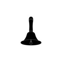 Silhouette of the Hand Ringing Bell, Flat Style, can use for Pictogram, Apps, Website, Logo, Art Illustration, of Graphic Design Element. Editable vector