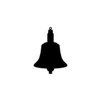 Silhouette of the Hand Ringing Bell, Flat Style, can use for Pictogram, Apps, Website, Logo, Art Illustration, of Graphic Design Element. Black White and Editable vector