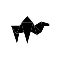 Camel Shape Inspired by Origami Form, can use for Logo, Pictogram, Animal Figure, Website, Apps, or Graphic Design Element vector