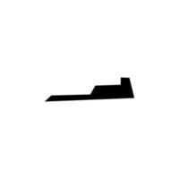 Silhouette of the Jet Fighter, Fighter Aircraft, are military aircraft designed primarily for air-to-air combat. BW and editable vector
