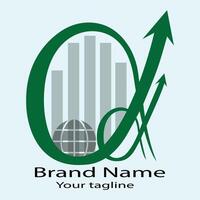 Abstract Sign of progress logo design vector