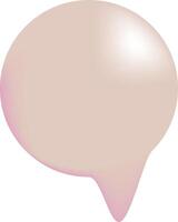 Glossy, pearlescent speech bubbles vector