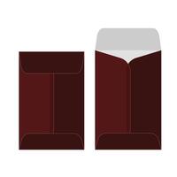 Envelope template, With 3D Box, Size 16x16 in vector