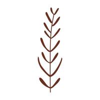 Abstract leaves simple. In pastel colors, vector