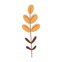 Abstract cute leaves colored illustration. In pastel colors, vector