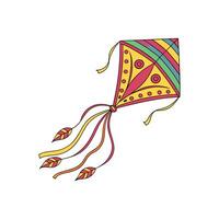 Strings of Unity Kites Symbolizing Sankranti's Joy vector