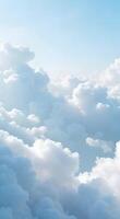 Slow-moving clouds in pale blue and white tones, creating an open and peaceful atmosphere. video