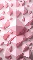 A series of rotating diamond shapes in faded pastel colors, converging toward the center to frame a copy space. video