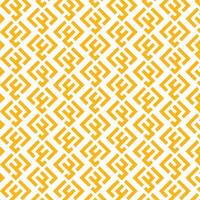 Yellow and white seamless geometric diagonal maze pattern vector