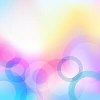 Colorful Gradient Mesh and Floating Transparent Circles vector