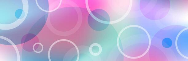 Modern circles web banner background vector
