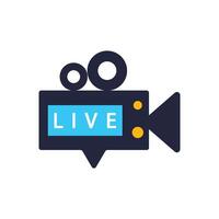 This is Live streaming icon vector