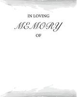 Funeral empty card. Empty card. Digital Funeral invitation. vector