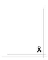 Funeral empty card. Empty card. Digital Funeral black ribbon vector