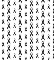 Funeral pattern. seamless pattern with black ribbon. White background. vector