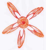 Starfish art for kids monoprinting on paper and make graphic . vector
