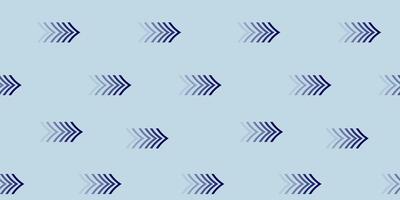 Abstract blue background with patterned arrows creating a rhythmic design throughout vector