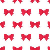Pattern of red bows. Valentine's Day. illustration in flat style. vector