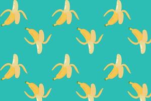 Banana pattern. illustration in flat style. vector