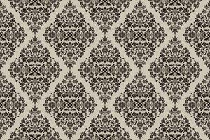 Seamless ethnic style geometric black and white allover pattern textile design vector