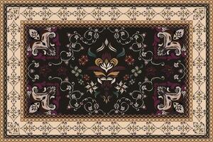 Vintage Arabic pattern.Persian carpet.Rich ornament for fabric design,handmade,interior decoration,textiles.Abstract design of persian carpet with geometric ornament.Moroccan style background. vector