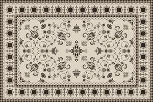 Arabic pattern.Persian colored carpet.Rich ornament for fabric design,handmade,interior decoration,textiles.Abstract design of persian carpet with geometric ornament.Moroccan style background. vector