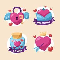 valentine elements collection vector