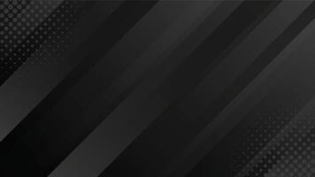 Modern black dynamic background with halftone. Gradient diagonal stripes. Abstract wallpaper vector
