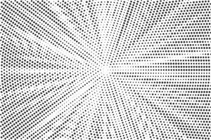 Radial halftone lines background. Comic manga dotted pattern. Cartoon zoom effect with sunrays or bang burst. Halftone design. vector