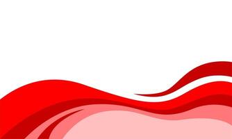 Abstract wave red background vector