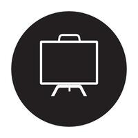 blackboard icon used for studying in class vector