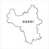 map of hanoi design vector